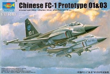1/72 CHINESE FC-1 PROTOTYPE 01-03 01658