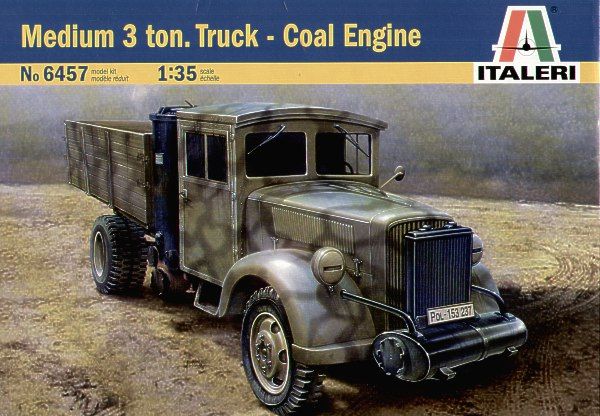 1/35 Medium 3 Ton Truck - Coal Engine NO.6457