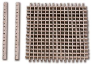 80053 WOODEN GRATING - 39 x 39 mm.