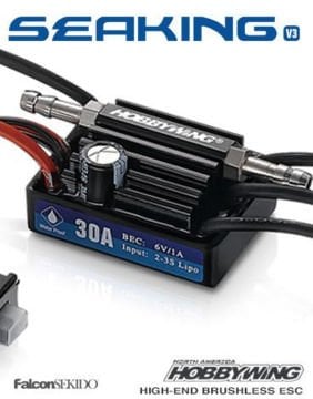 30A HOBBYWING SEAKING  Su Geçirmez RC Model Gemi Fırçasız Motor ESC