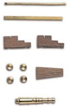 80091 CANNON WITH WOODEN CARRIAGE 28x4,5mm