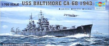 1/700 USS Baltimore CA-68 1943