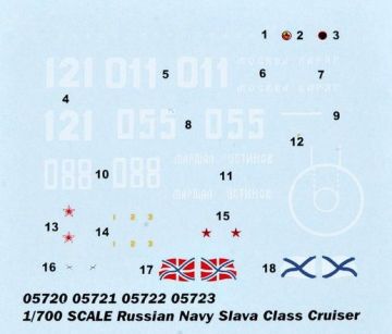 1/700 Russian Slava Class Cruiser Moskava