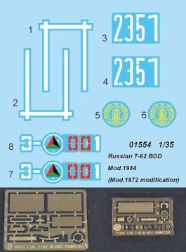 1/35 Russian T-62 BDD Mod.1984(Mod.1972 Modificati