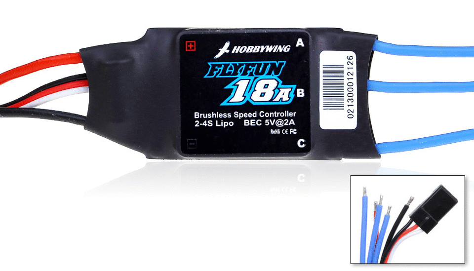 FLYFUN18A  ESC 18A for Airplane & Helicopter