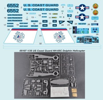1/35 HH 65C Dolphin Helicopter