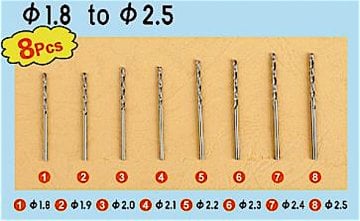 Matkap Ucu Seti No.3 (1,8/2,5) 8 Ad.