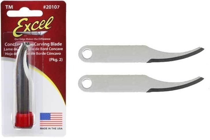 EXCEL No.107 K-7 Sap için Konveks Oyma Bıçağı Ucu ( 2 li paket )