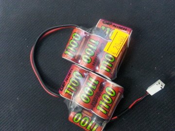 GP (#GP9.6V-1100) NiHM Battery Pack 9.6V 1100mAh 2/3A For Mini Inferno/ST