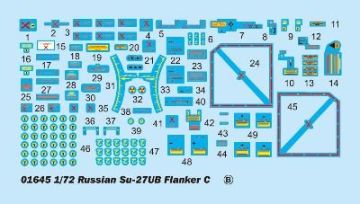 1/72 Russian Su-27UB Flanker C Fighter
