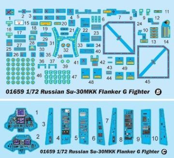1/72 Russian Su-30MKK Flanker G Fighter