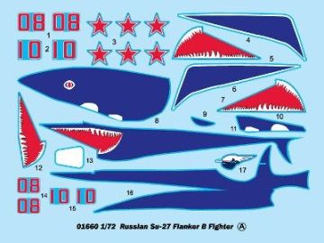 1/72 Aircraft-Russian Su-27 Flanker B Fighter