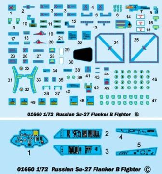 1/72 Aircraft-Russian Su-27 Flanker B Fighter
