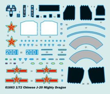 1/72 Chinese J-20 Fighter