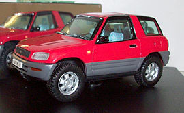 TOYOTA RAV 4 METALLIC RED 1/43