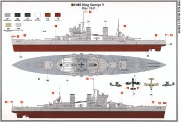 1/600 HMS KING GEORGE V 06205