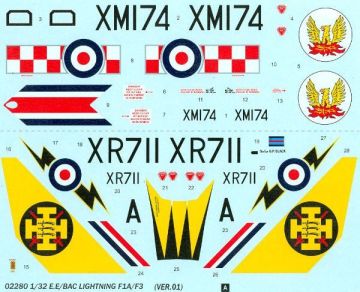 1/32 English Electric (BAC)Lightning F.1A/F3
