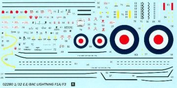 1/32 English Electric (BAC)Lightning F.1A/F3