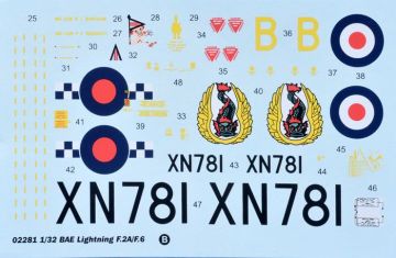 1/32 English Electric (BAC)Lightning F.1A/F3