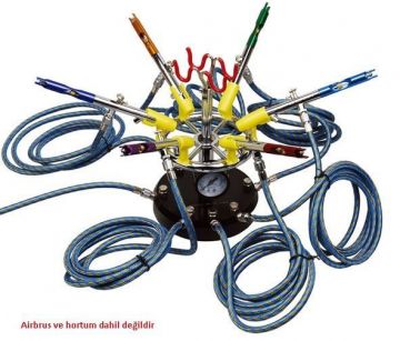 BD-18 Airbrush Tutucu, 6 Airbrush için