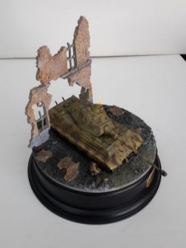 King Tiger Normandiya 1944 Mini Diorama