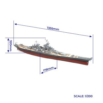 USS Missouri 1/200