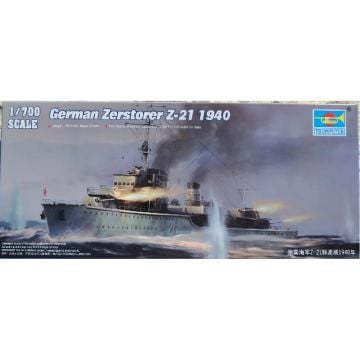 1/700 German Zerstorser Z-21 1940