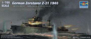 1/700 German Zerstorser Z-21 1940