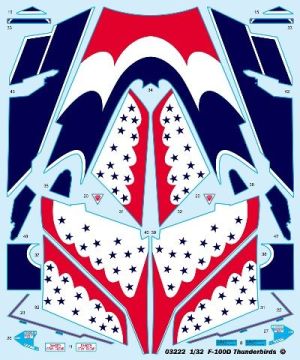 1/32 F-100D in Thunderbirds livery