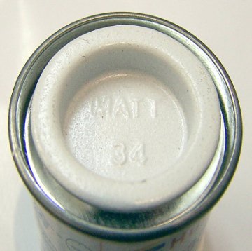 34 White Matt - 14ml Enamel Paint