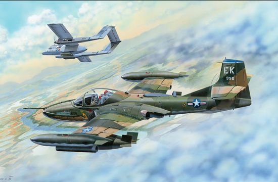 1/48 US A-37B Dragonfly Lişght Ground Attach Aircr