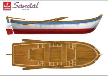 Türkmodel-Sandal ” Fishing Boat ” 1/12 Ölçek