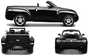 2005 Chevrolet SSR Cabriolet Concept 1/18