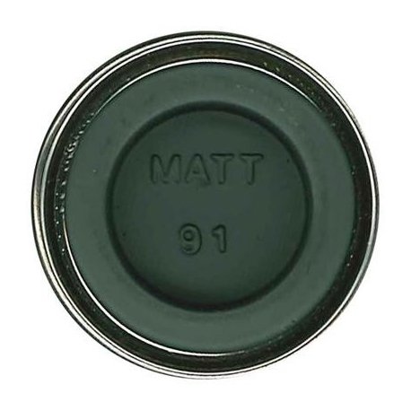 91 Black Green Matt - 14ml Enamel Paint