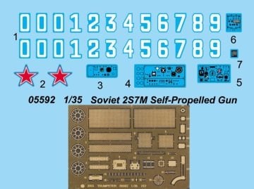 1/35 Soviet 2S7M Seif-Propelled Gun