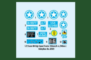 1/72 M4 High Speed Tractor (155mm/8-in./240mm)