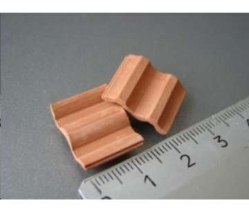 Minyatür Kırmızı Flemenka Çatı Kiremiti (150 Adet)