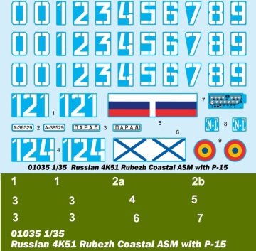 1/35 Russian 4K51 Rubezh Coastal ASM w/P15