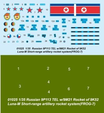 1/35 Russian 9P113 TEK 9M21 Rocket of 9K52 Luna-M