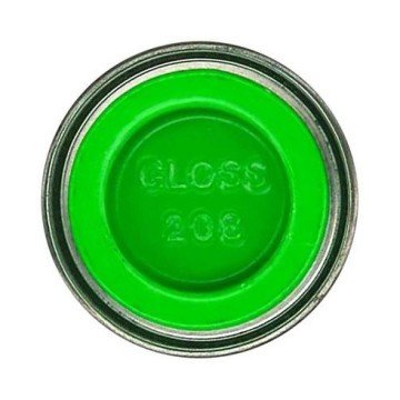 208 Fluorescent Signal Green Gloss - 14ml Enamel Paint