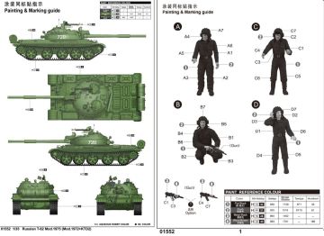 1/35 Russian T-62 Mod.1975(Mod.1972+KTB2)