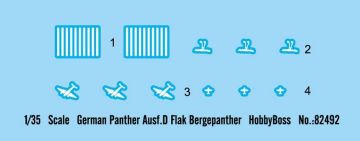 1/35 German Panther Ausf.D Flak Bergpanther