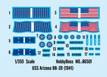 1/350 USS Arizona BB-39 (1941)