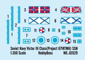 1/350 Sopviet NAVY Victor lll Class (Project 671RT