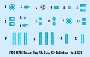 1/350 Russian NAVY Alfa Class SSN