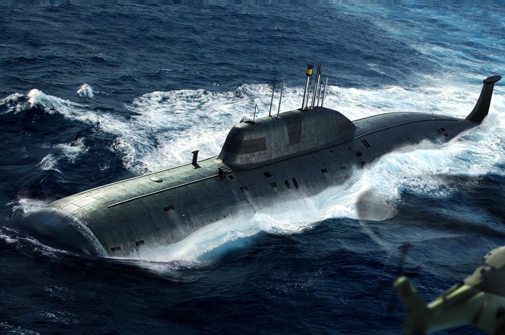 1/350 Russian NAVY SSN Askula Class Attack Submari