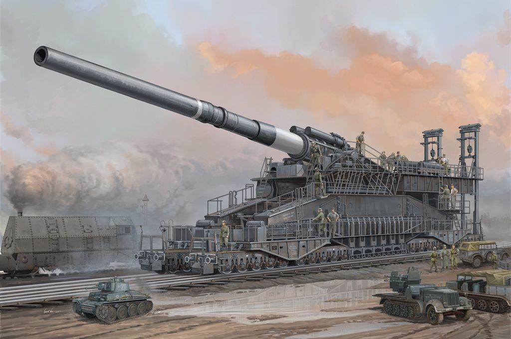 1/72 German 80cm K(E) Railway Gun Dora