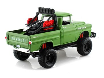 1958 Chevrolet Apache Fleetside Pickup Truck Off Road Green  1/24