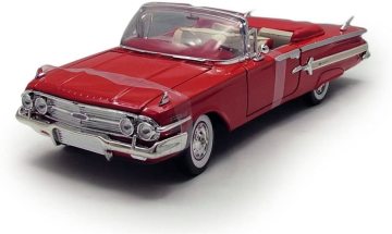 1960 Chevrolet Impala Cabrio Kırmızı  1/18