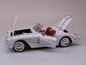 Chevrolet Corvette 1958 WHITE  1/18